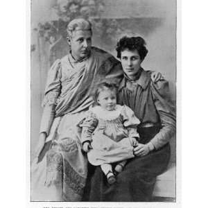  Annie Besant with Her Daughter and Granddaughter Stretched 