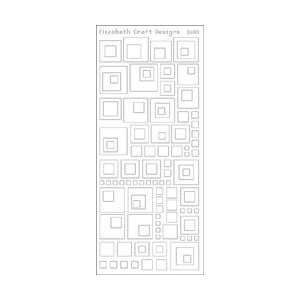  Elizabeth Craft Designs Squares Solid Peel Off Stickers 4 