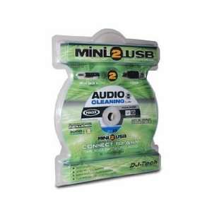  Dj Tech Mini 2 Usb Mini Jack To Usb Cable Recording Kit 