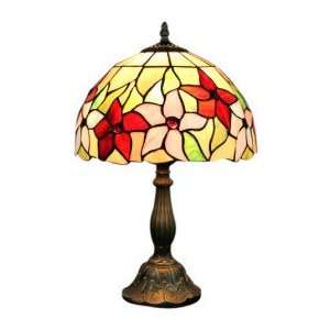   Style Floral Pattern Stained Glass Table Lamp