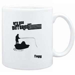    Mug White  ARE YOU A DIFFERENT Fishing  Sports