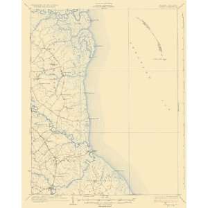  USGS TOPO MAP BOWERS QUAD DELAWARE (DE/NJ) 1936: Home 