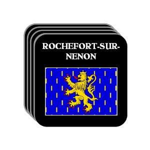 Franche Comte   ROCHEFORT SUR NENON Set of 4 Mini Mousepad Coasters