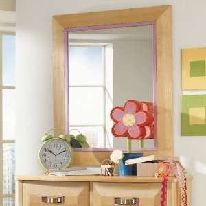  I Room Vertical Mirror   W/Colored Metal Accents
