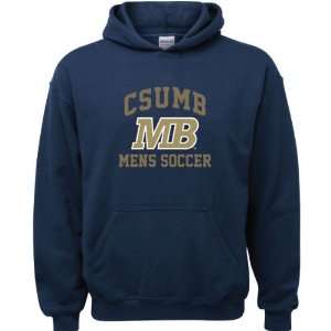 Cal State Monterey Bay Otters Navy Youth Mens Soccer Arch Hooded 