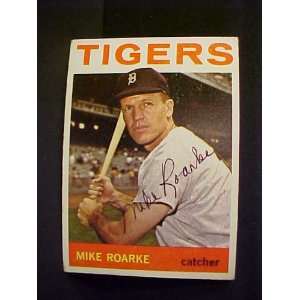  Mike Roarke Detroit Tigers #292 1964 Topps Autographed 