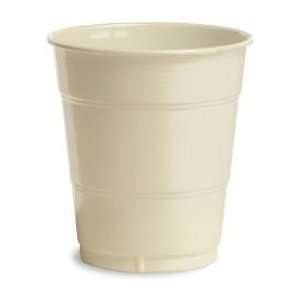  Premium 12 oz Plastic Cups, Ivory: Kitchen & Dining