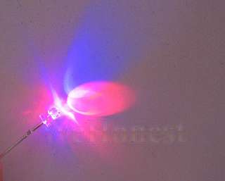 50 pcs 3mm Dual Bi Color Auto Flashing Red/Blue LEDs  