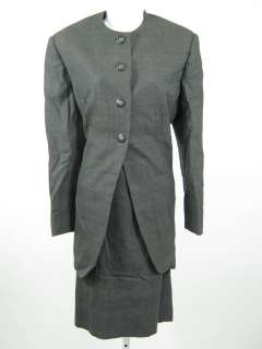 VINT ERMA ROBERTS JOHNSON Grey Glen Plaid Skirt Suit  