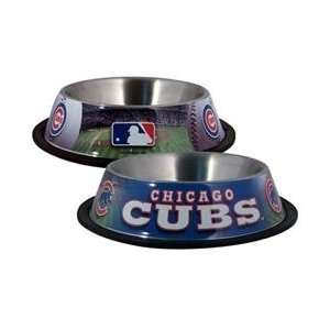  NEW 32oz Chicago Cubs Stainless Steel Pet Bowl Pet 
