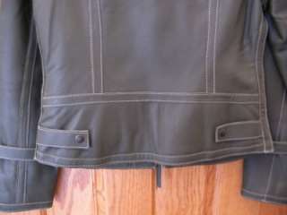 Marc New York Olive Green Leather Jacket sz S/P NWOT  