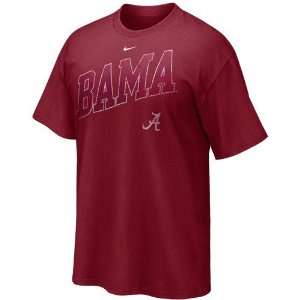   Alabama Crimson Tide Crimson Off Campus T shirt