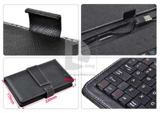 in 1 USB Keyboard Leather Case Smart Cover Bag Stylus Pen For 8 