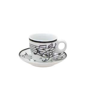  Tracey Porter 0701262 Music Espresso Cup and Saucer   Pack 