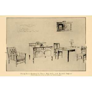  1920 Ad Trevor Page Dining Room Furniture Norwich Table 