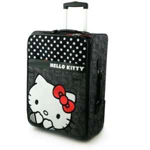  Hello Kitty Black with Polka Dot Carry on Luggage: Toys 