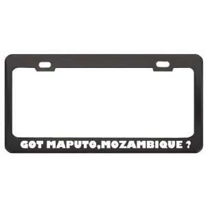 Got Maputo,Mozambique ? Location Country Black Metal License Plate 