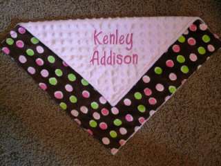 NEW* Personalized Minky Baby Security Blanket/Lovey  