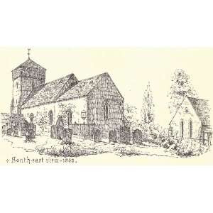   10cm) Art Greetings Card All Saints Church Monkland Herefordshire