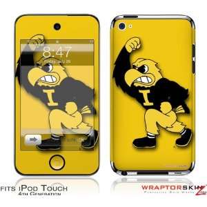    iPod Touch 4G Skin   Iowa Hawkeyes Herky on Gold: Everything Else
