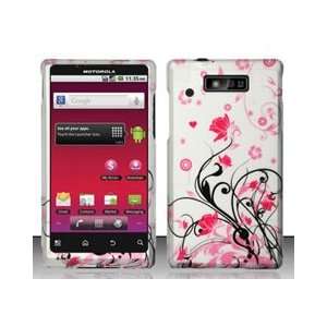 : Motorola Triumph WX435 (Virgin Mobile) Pink Vines Design Hard Case 