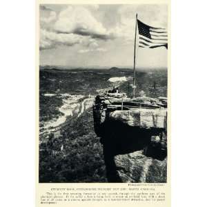  1926 Print Chimney Rock Overlooking Hickory Nut Gap North Carolina 