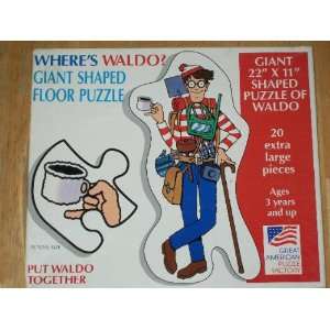  Wheres Waldo? Giant Shaped Floor Puzzle Toys & Games