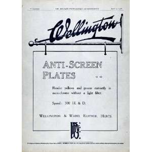  1918 Ad Speed 300 H & D Wellington Ward Anti Screen 