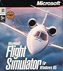MS Flight Simulator 95 PC CD realistic virtual pilot air plane 