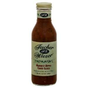  Fischer & Wieser, Glaze Harvest Apple Cider, 15.8 OZ (Pack 