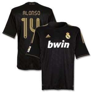  11 12 Real Madrid Away Jersey + Alonso 14 Sports 