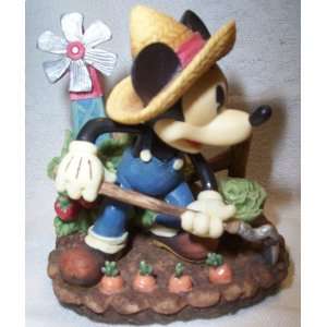  Disney Mickey Mouse Hoeing Corn Figurine