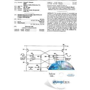 NEW Patent CD for MONOSTABLE MULTIVIBRATOR WITH LOW POWER 