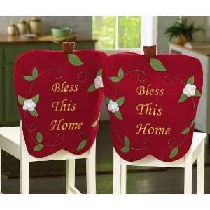   Home Red Apple Fabric Chair Covers By Collections Etc: Toys & Games