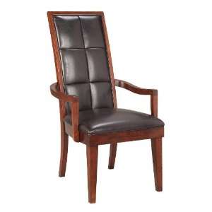  Modus Furniture Hudson Biscuit Back Leather Arm Chair 