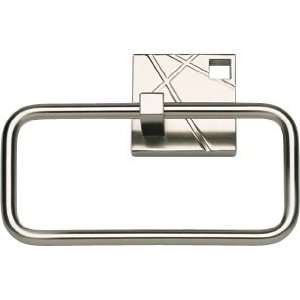  Modernist Collection Brushed Nickel Towel Ring: Home 