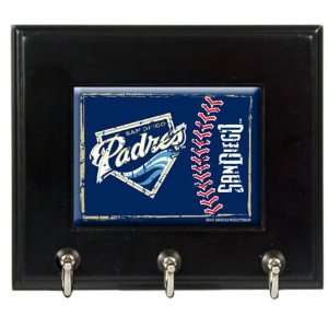  San Diego Padres Wooden Key Chain Holder Sports 