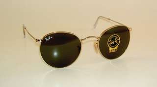 New RAY BAN Sunglasses ROUND METAL RB 3447 001 Gold  