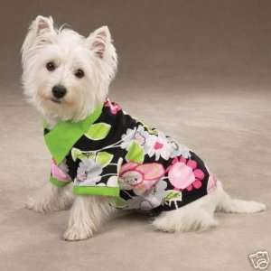  Zack & Zoey Retro Floral Dog Camp Shirt LARGE: Kitchen 