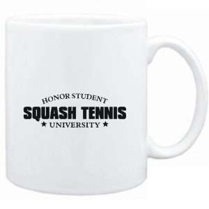  Mug White  Honor Student Squash Tennis University 