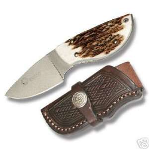   Ultimate Caping Knife Stag handle leather Sheath