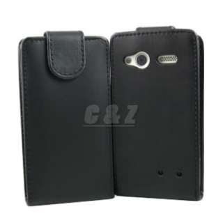 New Leather Case Pouch + LCD Film For HTC Radar 4G a  