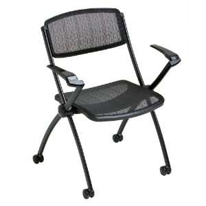  Mity Lite Mobile Mesh Stack Chair with Arms Office 