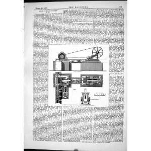  Engineering 1879 Claridge Saw Cutting Hot Iron Machinery 