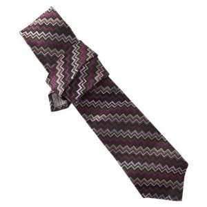   : Missoni for Target Mens Neckwear Tie   Purple/pink Zig Zag: Beauty
