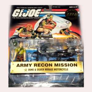   Joe Army Recon Mission Duke and Silver Mirage Motorcycle Toys & Games