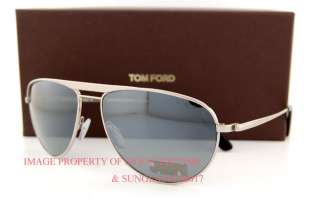New Tom Ford Sunglasses TF 207 WILLIAM 17C SILVER Men  