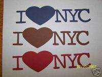 Sizzix/Accucut die cuts 3 pc I LOVE NYC New York City  