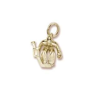  Rembrandt Charms Goalie Charm, 10K Yellow Gold Jewelry