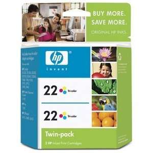  HP 22 Twinpack Tri color Ink Cartridge (CC580FN#140 